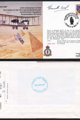 B12c 60th Ann of The Formation of 1st Special Reserve Unit Signed by K Cross (B)
