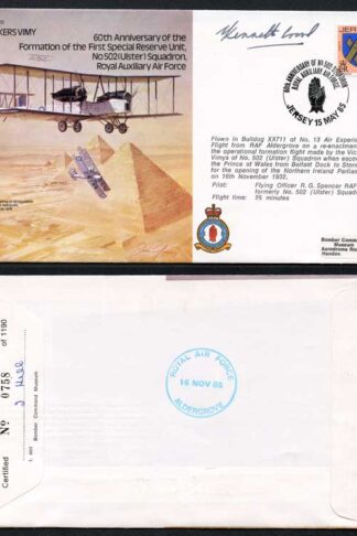 B12c 60th Ann of The Formation of 1st Special Reserve Unit Signed by K Cross (E)