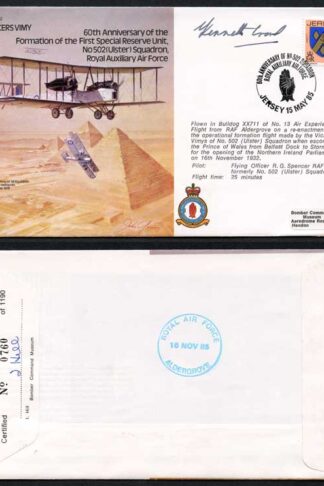 B12c 60th Ann of The Formation of 1st Special Reserve Unit Signed by K Cross (F)