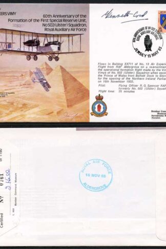 B12c 60th Ann of The Formation of 1st Special Reserve Unit Signed by K Cross (G)