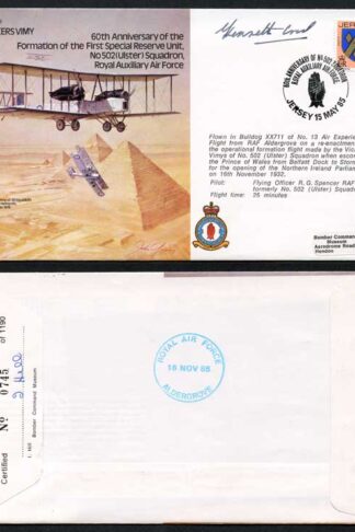 B12c 60th Ann of The Formation of 1st Special Reserve Unit Signed by K Cross (H)