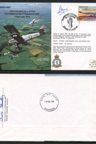 B16c 70th Ann of the Formation of No.17 Squadron Signed by P. Hine (D)