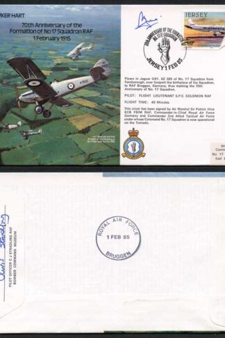 B16c 70th Ann of the Formation of No.17 Squadron Signed by P. Hine (H)