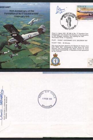 B16c 70th Ann of the Formation of No.17 Squadron Signed by P. Hine (I)