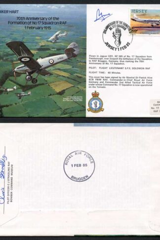 B16c 70th Ann of the Formation of No.17 Squadron Signed by P. Hine (K)