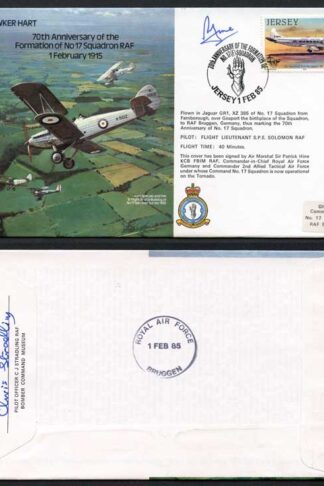 B16c 70th Ann of the Formation of No.17 Squadron Signed by P. Hine (L)