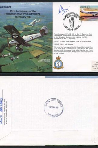 B16c 70th Ann of the Formation of No.17 Squadron Signed by P. Hine (P)