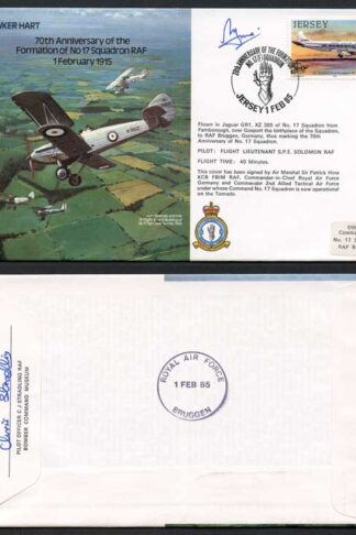 B16c 70th Ann of the Formation of No.17 Squadron Signed by P. Hine (S)