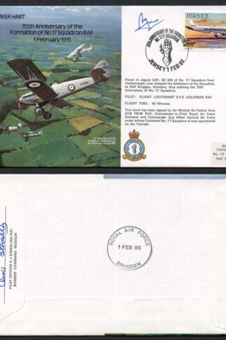 B16c 70th Ann of the Formation of No.17 Squadron Signed by P. Hine (V)