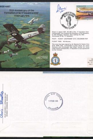B16c 70th Ann of the Formation of No.17 Squadron Signed by P. Hine (W)