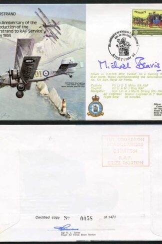 B18c 50th Ann Handly Page Heyford Signed by M.R.A.F. Dermot Boyle (O)
