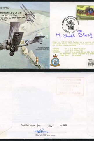 B20c 50th Ann Intro of Overstand to RAF Service Signed by Sir N. Beavis (F)