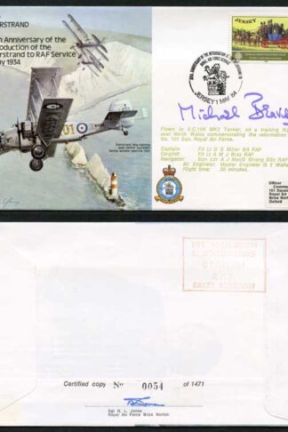 B20c 50th Ann Intro of Overstand to RAF Service Signed by Sir N. Beavis (H)
