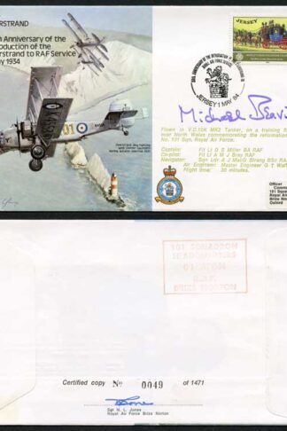 B20c 50th Ann Intro of Overstand to RAF Service Signed by Sir N. Beavis (K)