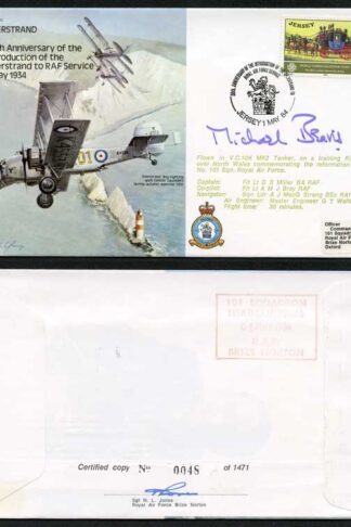 B20c 50th Ann Intro of Overstand to RAF Service Signed by Sir N. Beavis (L)