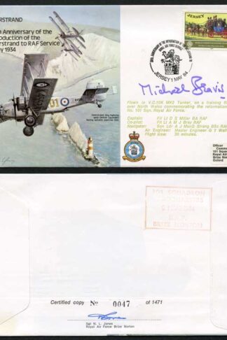 B20c 50th Ann Intro of Overstand to RAF Service Signed by Sir N. Beavis (M)