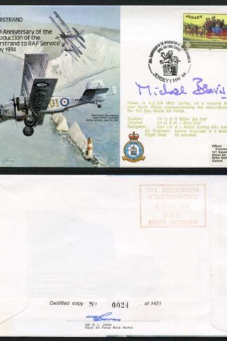 B20c 50th Ann Intro of Overstand to RAF Service Signed by Sir N. Beavis (Q)