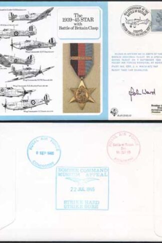 DM10a The 1939 to 1945 Star with Battle of Britain Clasp Signed by J.A. Ward (D)