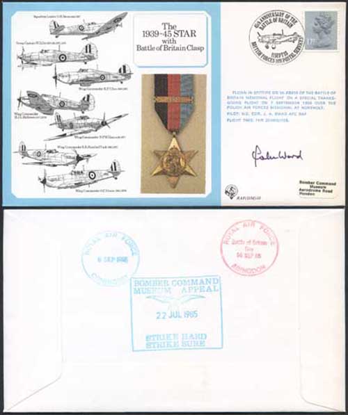 DM10a The 1939 to 1945 Star with Battle of Britain Clasp Signed by J.A. Ward (E)