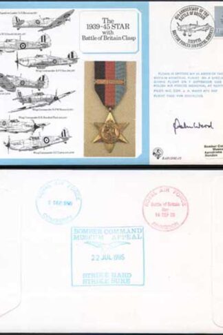 DM10a The 1939 to 1945 Star with Battle of Britain Clasp Signed by J.A. Ward (F)