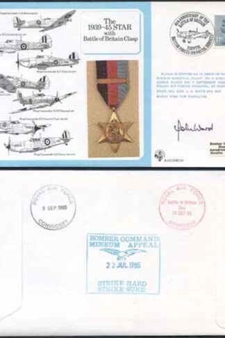 DM10a The 1939 to 1945 Star with Battle of Britain Clasp Signed by J.A. Ward (M)