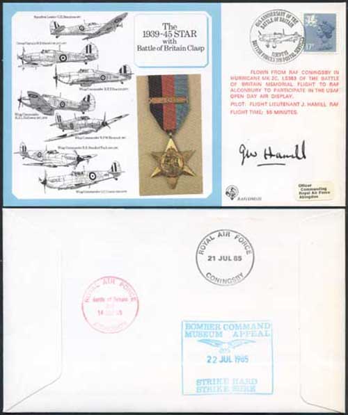 DM10a The 1939 to 1945 Star with Battle of Britain Clasp Signed by Hamill (A)
