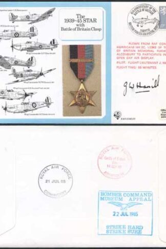 DM10a The 1939 to 1945 Star with Battle of Britain Clasp Signed by Hamill (C)