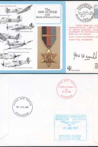 DM10a The 1939 to 1945 Star with Battle of Britain Clasp Signed by Hamill (D)