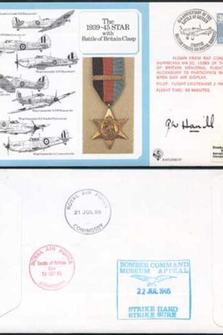 DM10a The 1939 to 1945 Star with Battle of Britain Clasp Signed by Hamill (G)