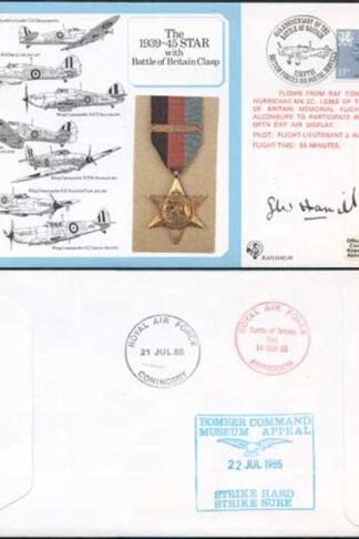 DM10a The 1939 to 1945 Star with Battle of Britain Clasp Signed by Hamill (K)
