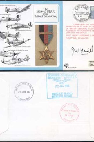 DM10a The 1939 to 1945 Star with Battle of Britain Clasp Signed by Hamill (L)