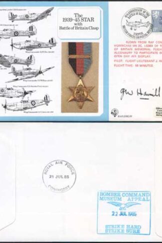 DM10a The 1939 to 1945 Star with Battle of Britain Clasp Signed by Hamill (N)