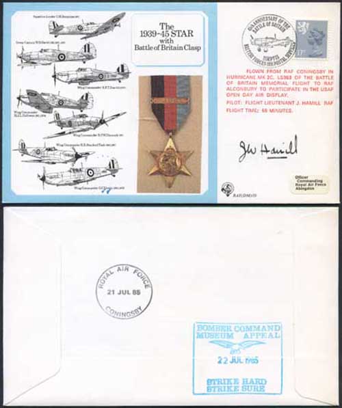 DM10a The 1939 to 1945 Star with Battle of Britain Clasp Signed by Hamill (O)