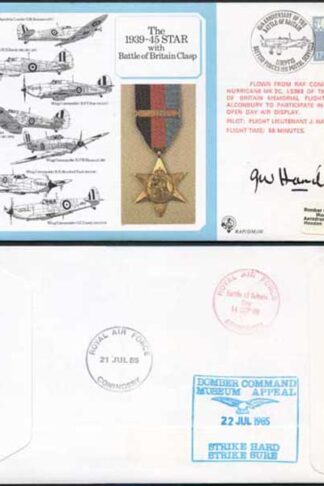 DM10a The 1939 to 1945 Star with Battle of Britain Clasp Signed by Hamill (T)