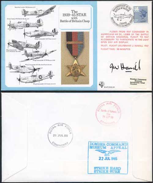 DM10a The 1939 to 1945 Star with Battle of Britain Clasp Signed by Hamill (T)