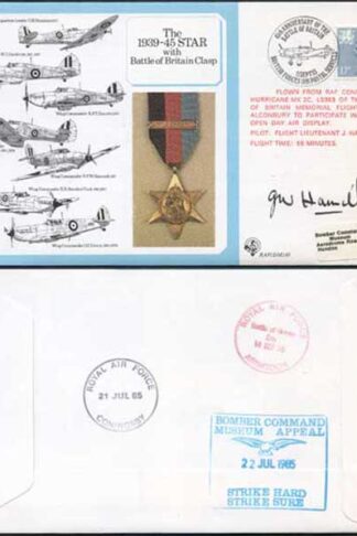 DM10a The 1939 to 1945 Star with Battle of Britain Clasp Signed by Hamill (V)