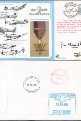 DM10a The 1939 to 1945 Star with Battle of Britain Clasp Signed by Hamill (W)
