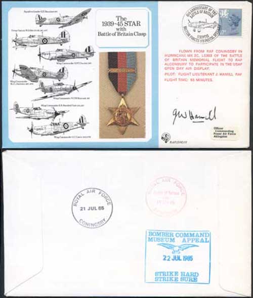 DM10a The 1939 to 1945 Star with Battle of Britain Clasp Signed by Hamill (X)