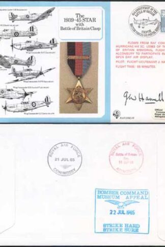 DM10a The 1939 to 1945 Star with Battle of Britain Clasp Signed by Hamill (Z)