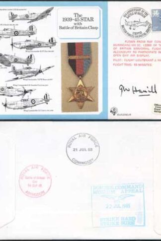 DM10a The 1939 to 1945 Star with Battle of Britain Clasp Signed by Hamill (AD)
