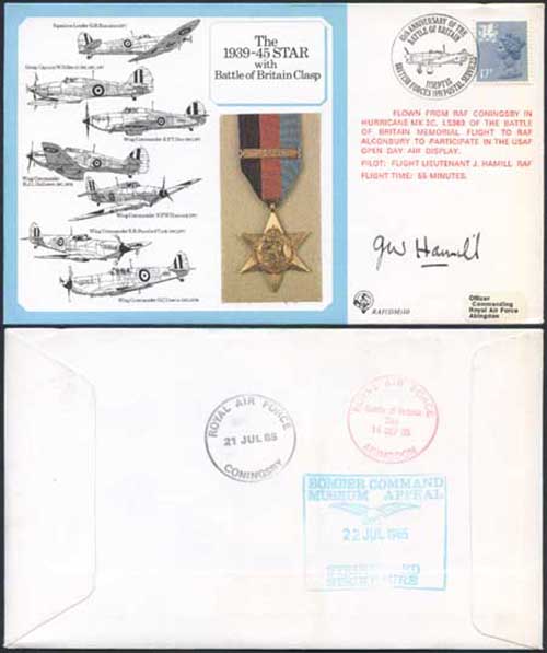 DM10a The 1939 to 1945 Star with Battle of Britain Clasp Signed by Hamill (AG)