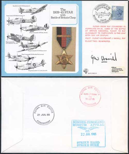 DM10a The 1939 to 1945 Star with Battle of Britain Clasp Signed by Hamill (AH)