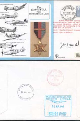 DM10a The 1939 to 1945 Star with Battle of Britain Clasp Signed by Hamill (AI)