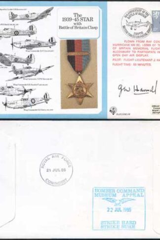 DM10a The 1939 to 1945 Star with Battle of Britain Clasp Signed by Hamill (AM)