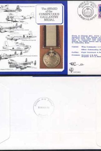 DM9a Award of the Conspicuous Gallantry Medal Signed by French (E)
