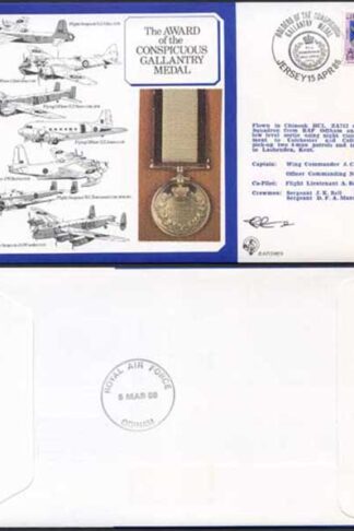 DM9a Award of the Conspicuous Gallantry Medal Signed by French (P)