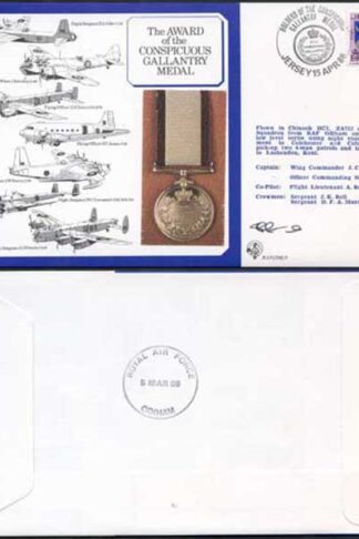 DM9a Award of the Conspicuous Gallantry Medal Signed by French (R)