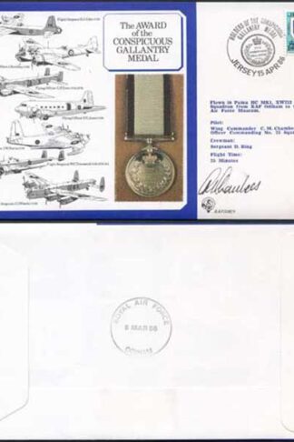 DM9b Award of the Conspicuous Gallantry Medal Signed by Chambers (A)