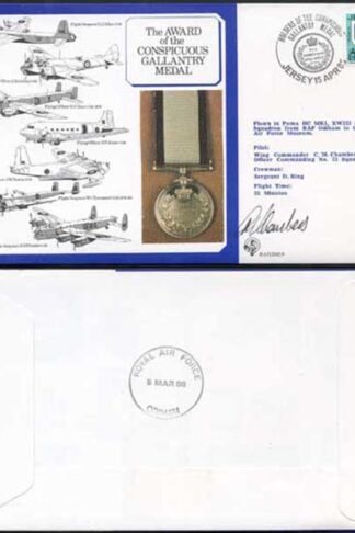 DM9b Award of the Conspicuous Gallantry Medal Signed by Chambers (B)