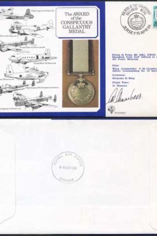 DM9b Award of the Conspicuous Gallantry Medal Signed by Chambers (D)
